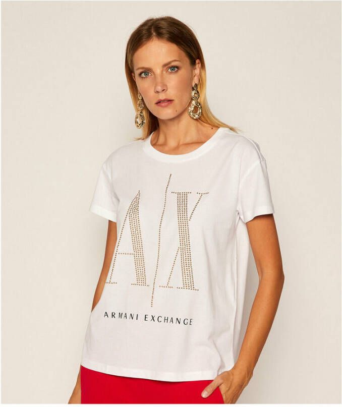 Armani Exchange t-shirt Wit Dames