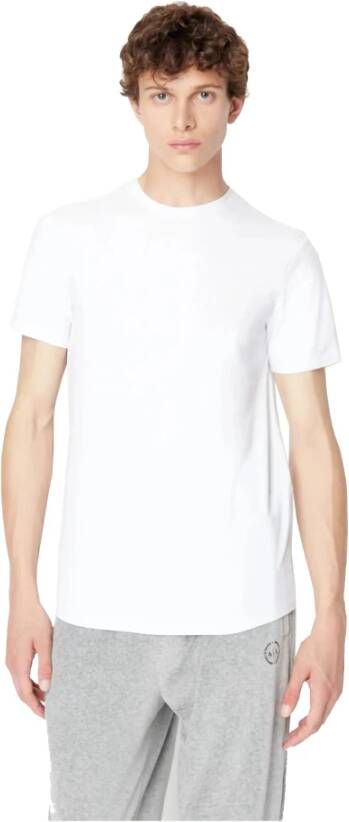Armani Exchange T-shirts en Polos Wit White Heren