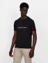 Armani Exchange Zwart T-shirt Regular Fit Korte mouwen Ronde hals Black Heren - Thumbnail 4