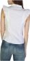 Armani Exchange Mouwloze Katoenen Shirt met Knoopsluiting White Dames - Thumbnail 2