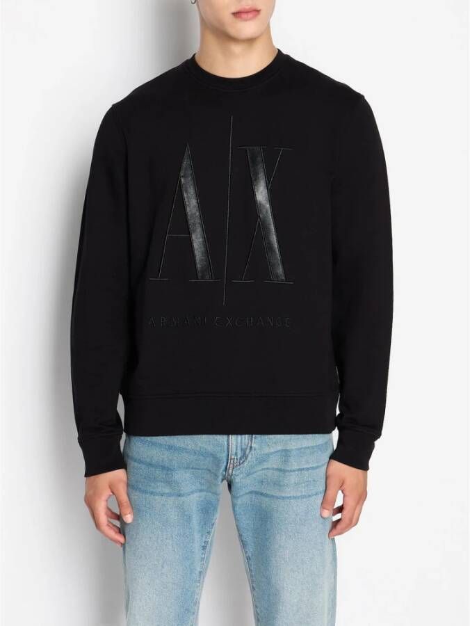 Armani Exchange Zwarte Pakken met Opvallende Stijl Zwart Heren