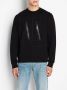 Armani Exchange Zwarte Sweater met Logo Borduurwerk Black Heren - Thumbnail 2
