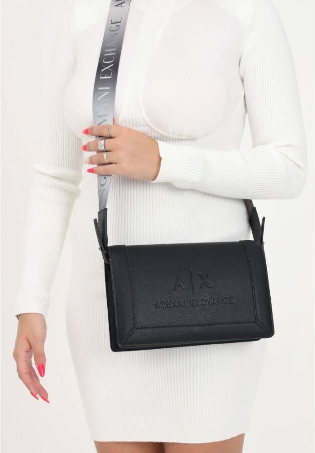 Armani Exchange Zwarte schoudertas voor dames Zwart Dames
