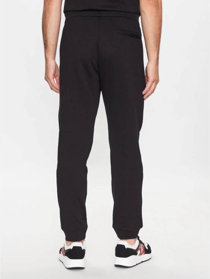 Armani Exchange Zwarte sweatpants met elastische boorden Zwart Heren
