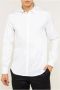 Armani Exchange Elegant Wit Overhemd met Monogram Borduurwerk White Heren - Thumbnail 4