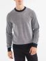 Armani Exchange U Giro Microfantasia Rondehals gebreid kledingstuk Blue Heren - Thumbnail 2