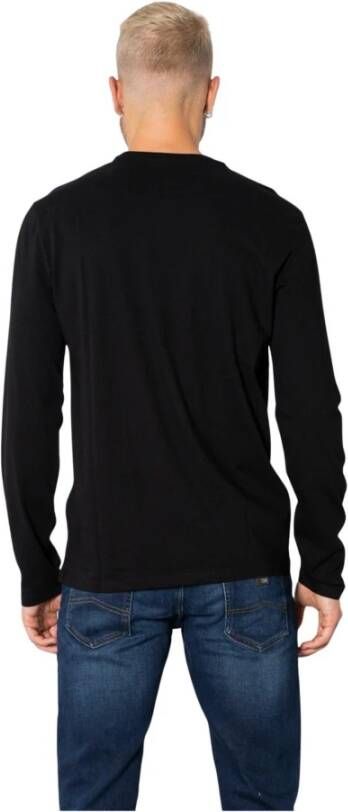 Armani Heren Zwart Langemouw T-shirt Zwart Heren