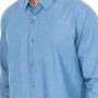 Armani Blauw overhemd met lange mouwen en knoopsluiting Blue Heren - Thumbnail 2