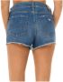 Armani Jeans Blauwe Denim Shorts met Rode Zoom Blue Dames - Thumbnail 2
