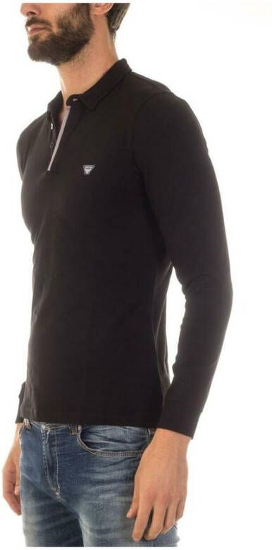 Armani Jeans Poloshirt Zwart Heren