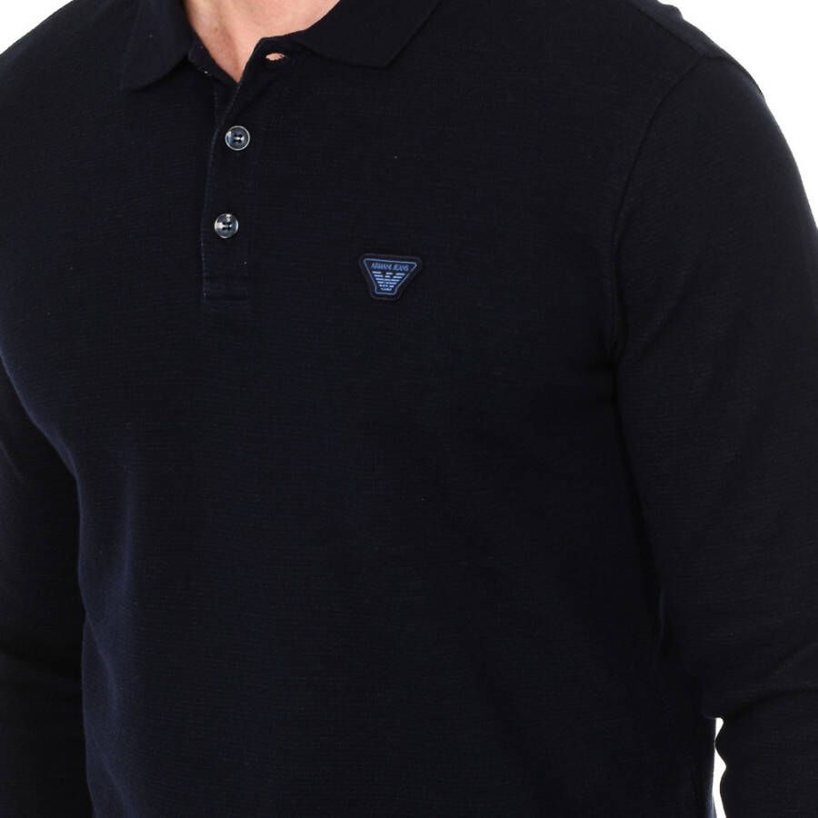 Armani Jeans Polo Shirts Blauw Heren
