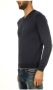 Armani Jeans Gezellige Gebreide Trui Blue Heren - Thumbnail 2
