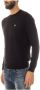 Armani Jeans Gezellige Gebreide Trui Black Heren - Thumbnail 2