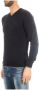 Armani Jeans Gezellige Gebreide Trui Black Heren - Thumbnail 2