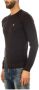Armani Jeans Gezellige Gebreide Trui Black Heren - Thumbnail 2