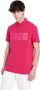 Armani Exchange Klassieke Kraag Polo Shirt Pink Heren - Thumbnail 2
