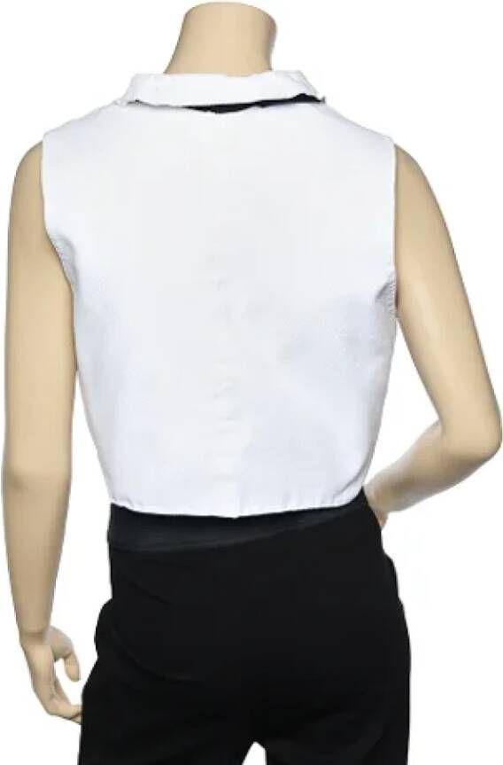 Armani Pre-owned Cotton tops Wit Dames