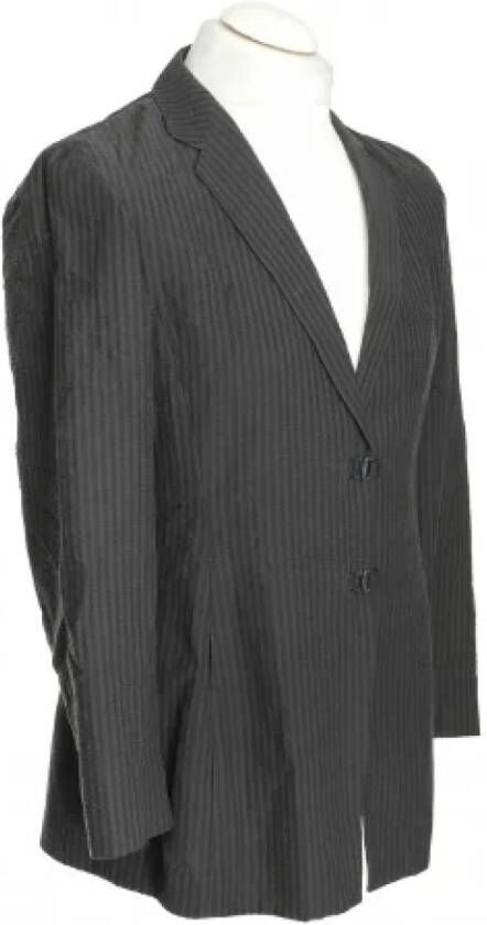 Armani Pre-owned Fabric outerwear Grijs Dames