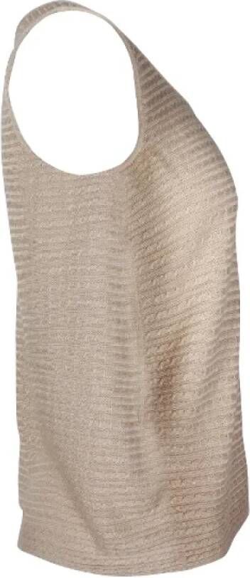 Armani Pre-owned Fabric tops Beige Dames