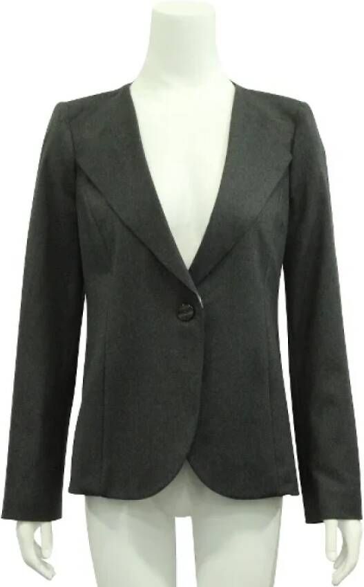 Armani Pre-owned Fabric outerwear Grijs Dames