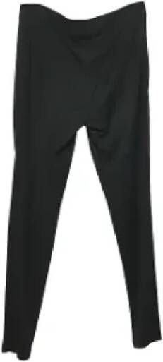Armani Pre-owned Polyester bottoms Zwart Dames