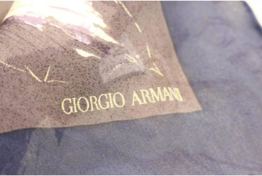 Armani Pre-owned Voldoende zijden sjaals Bruin Dames