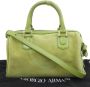 Armani Pre-owned Suede handbags Groen Dames - Thumbnail 2
