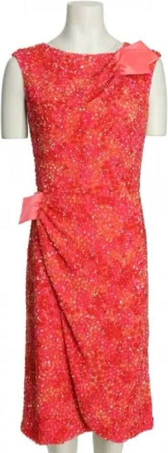 Armani Pre-owned Silk dresses Roze Dames