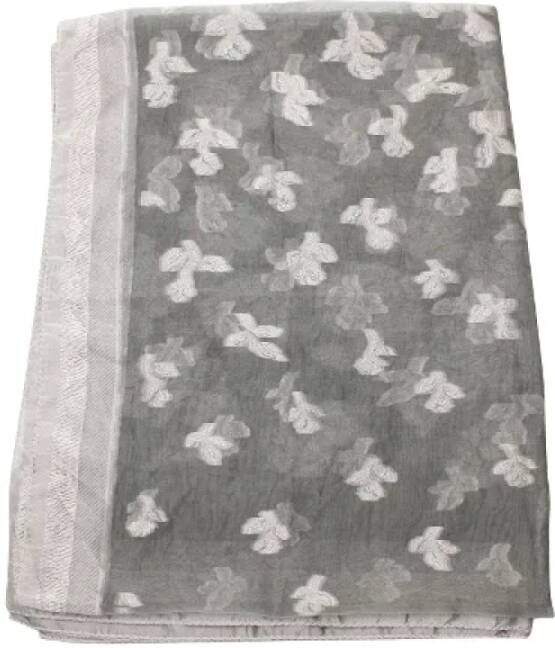 Armani Pre-owned Silk scarves Grijs Dames