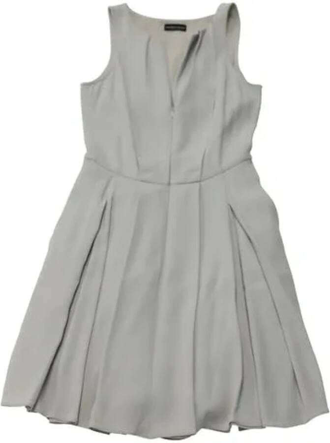 Armani Pre-owned Voldoende polyester jurken Grijs Dames