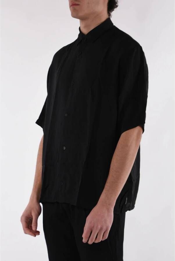 Armani Short Sleeve Shirts Zwart Heren