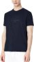 Armani Exchange Basis T-Shirt Blauw Heren - Thumbnail 2