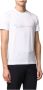 Giorgio Armani Minimalistisch Zwart Logo T-shirt White Heren - Thumbnail 3