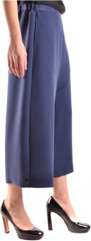Armani Geknipte broek voor vrouwen Blue Dames