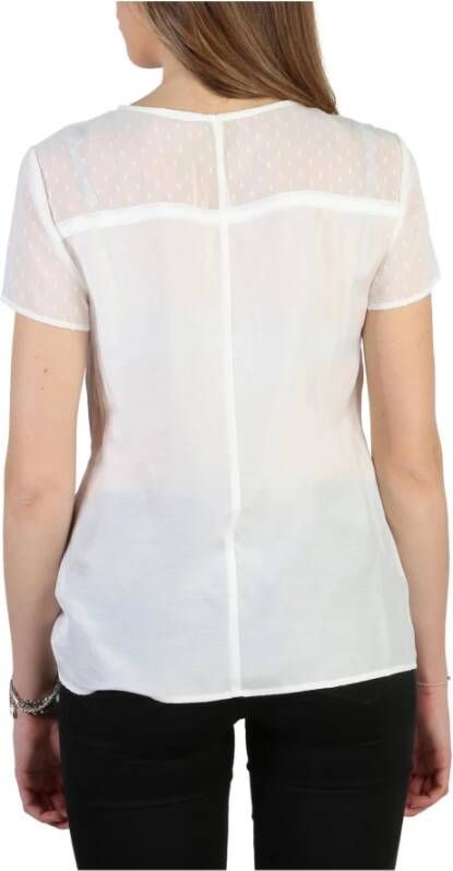 Armani Zijden Dames T-shirt Wit Dames