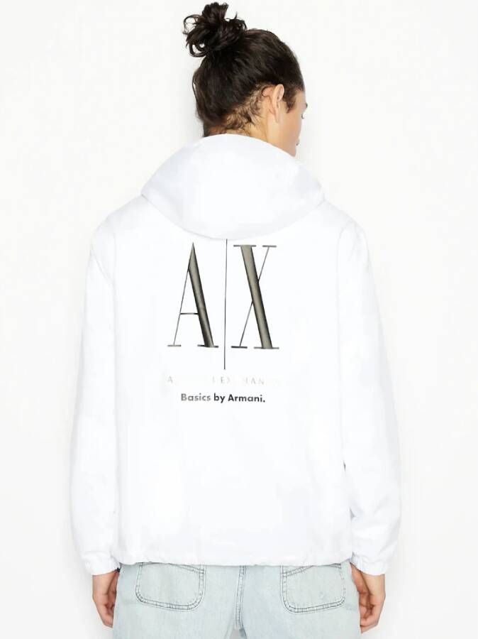 Armani Sweater met rits Wit Heren