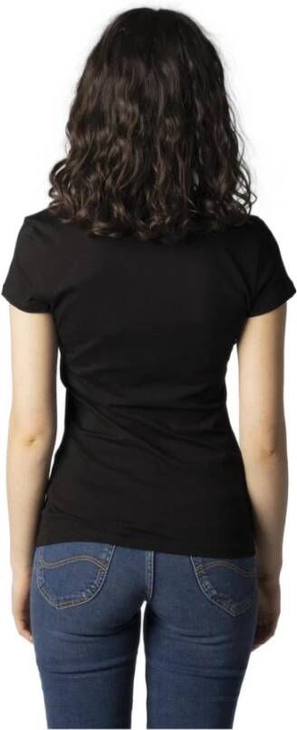 Armani Zwart Print T-shirt voor Dames Zwart Dames