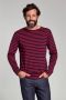 Armor-Lux Houat Trui Strepen Navy Rood Heren - Thumbnail 2