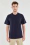 Armor-Lux T-Shirt Navy Blauw Heren - Thumbnail 2