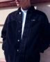 Arte Antwerp Workwear Jacket met Velvet Inzetstukken Black Heren - Thumbnail 2