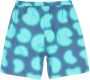 Arte Antwerp Verstelbare elastische shorts met abstract all-over patroon Blauw Heren - Thumbnail 7