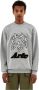 Arte Antwerp Pixel Dancer Texture Crewneck Sweater Gray Heren - Thumbnail 2
