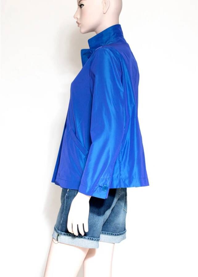 Aspesi Polyester jasje met reguliere pasvorm en vier knopen Blauw Dames