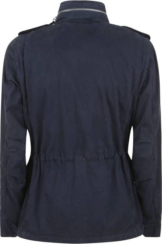 Aspesi Katoenen Field Jacket Stijlvol en Comfortabel Blauw Heren