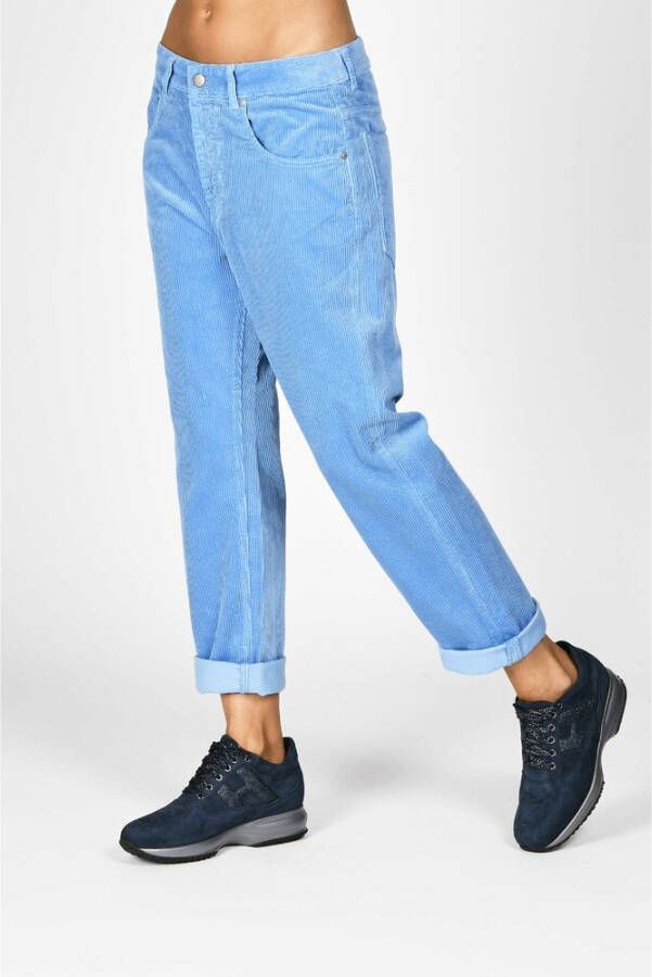 Aspesi Lichtblauwe Wide Fit Jeans Blauw Dames