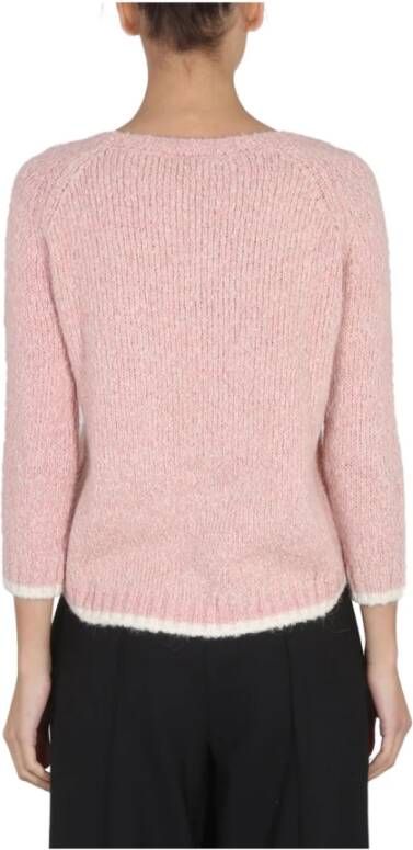 Aspesi Alpaca Blend Sweater Roze Dames