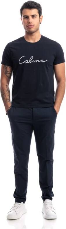 Aspesi Ultiem Comfort Katoenen T-Shirts Blauw Heren