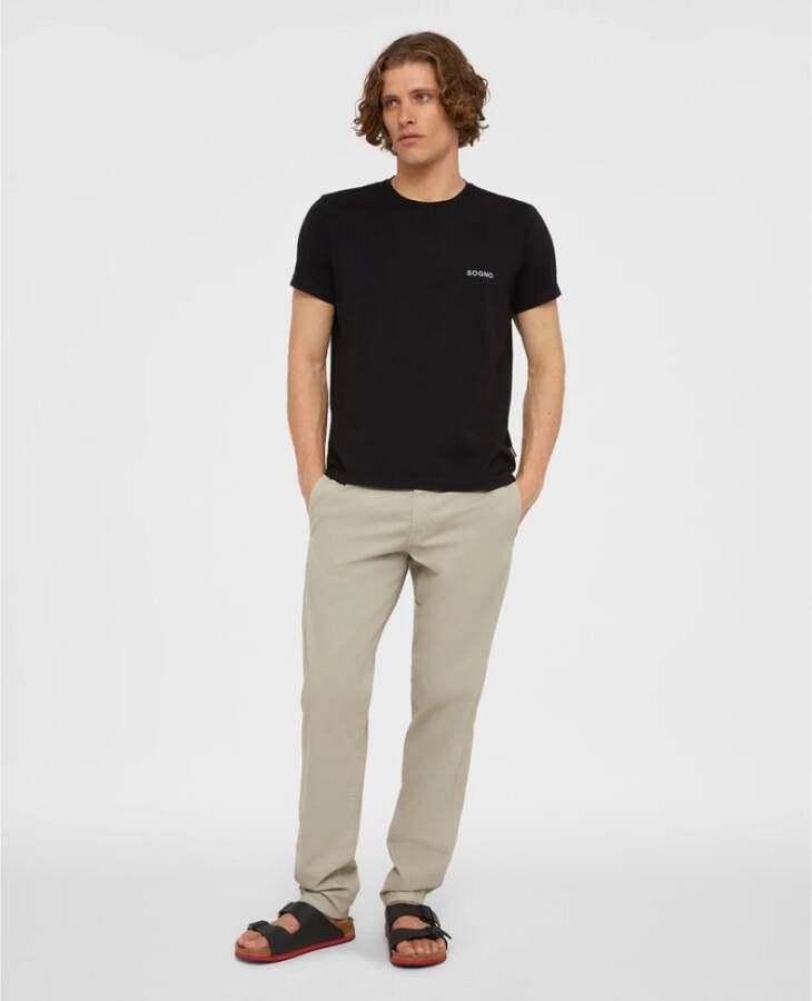 Aspesi Klassieke Zwarte T-Shirt Upgrade Zwart Heren