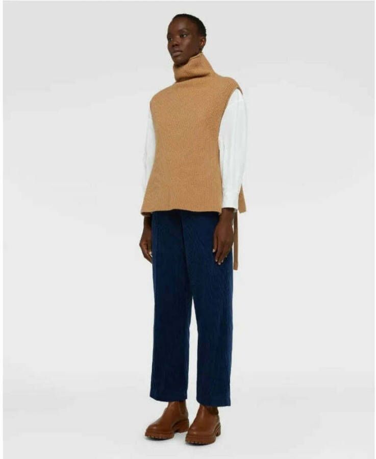 Aspesi Wijde fluwelen broek Blauw Heren