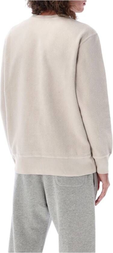 Autry Storm Grey Vintage Logo Crewneck Gebreide Kleding Grijs Heren